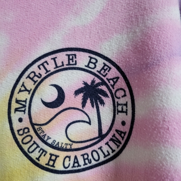 Tie-Dye Myrtle Beach Hoodie Size M - Picture 3 of 5